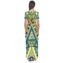 Native mandala Short Sleeve Maxi Dress View2