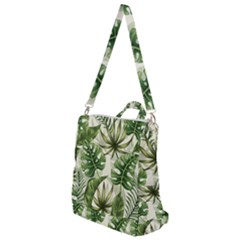 Tropical Leaves Crossbody Backpack by goljakoff