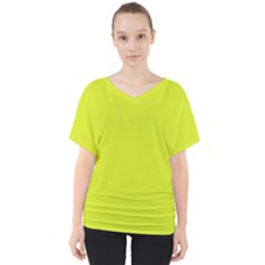 V-neck Dolman Drape Top by gracefashion