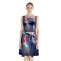 Galaxy Sleeveless Waist Tie Chiffon Dress View1