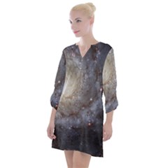 Spiral Galaxy Open Neck Shift Dress by ExtraAwesomeSauce