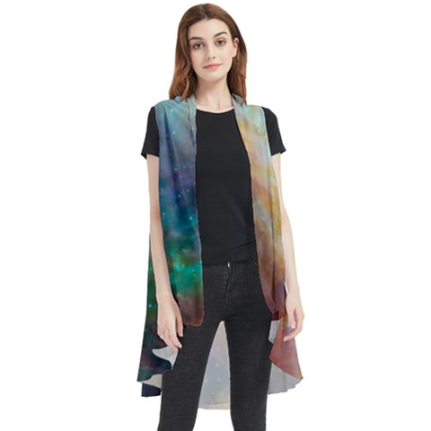 Colorful Galaxy Sleeveless Chiffon Waistcoat Shirt by ExtraAwesomeSauce