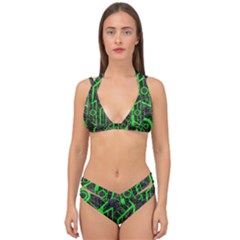 Tech Double Strap Halter Bikini Set by ExtraAwesomeSauce