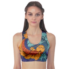 Koi Fish Sports Bra by ExtraAwesomeSauce