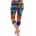 Koi Fish Capri Yoga Leggings View4