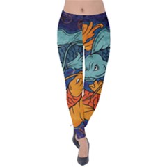 Koi Fish Velvet Leggings by ExtraAwesomeSauce