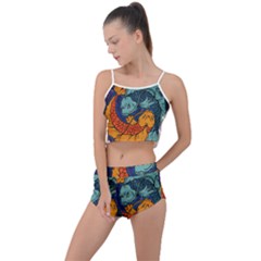 Koi Fish Summer Cropped Co-ord Set by ExtraAwesomeSauce