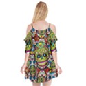 Sugar Skulls Cutout Spaghetti Strap Chiffon Dress View2