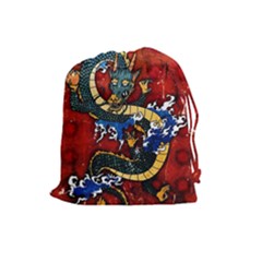 Dragon Drawstring Pouch (large) by ExtraAwesomeSauce