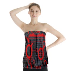 Tech - Red Strapless Top by ExtraAwesomeSauce