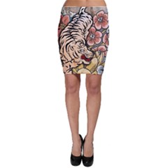 White Tiger Bodycon Skirt by ExtraAwesomeSauce