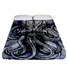 Kraken Fitted Sheet (california King Size) by ExtraAwesomeSauce