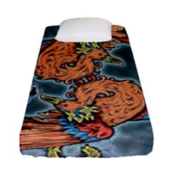 Chinese Phoenix Fitted Sheet (single Size) by ExtraAwesomeSauce