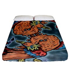 Chinese Phoenix Fitted Sheet (king Size) by ExtraAwesomeSauce