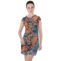 Chinese Phoenix Drawstring Hooded Dress by ExtraAwesomeSauce