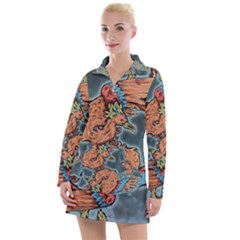 Chinese Phoenix Women s Long Sleeve Casual Dress by ExtraAwesomeSauce