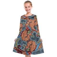 Chinese Phoenix Kids  Midi Sailor Dress by ExtraAwesomeSauce