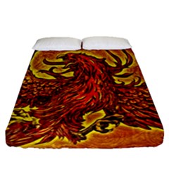 Phoenix Rising Fitted Sheet (queen Size) by ExtraAwesomeSauce