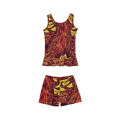 Phoenix Rising Kids  Boyleg Swimsuit by ExtraAwesomeSauce