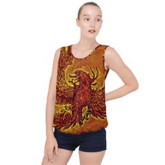 Phoenix Rising Bubble Hem Chiffon Tank Top by ExtraAwesomeSauce