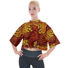 Phoenix Rising Mock Neck Tee by ExtraAwesomeSauce