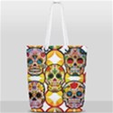 Sugar Skulls Full Print Rope Handle Tote (Small) View2