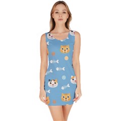 Cute Cat Pattern Bodycon Dress by ExtraAwesomeSauce