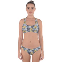 Cute Cat Pattern Cross Back Hipster Bikini Set by ExtraAwesomeSauce