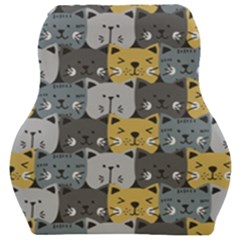 Cute Cat Pattern Car Seat Velour Cushion  by ExtraAwesomeSauce