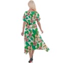 Floral Pattern Cross Front Sharkbite Hem Maxi Dress View2