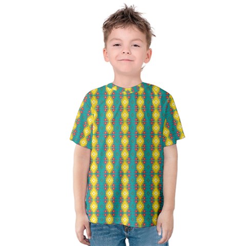 Native American Pattern Kids  Cotton Tee by ExtraGoodSauce