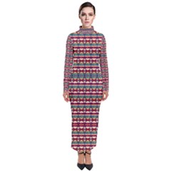 Native American Pattern Turtleneck Maxi Dress by ExtraAwesomeSauce