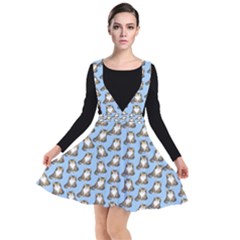 Cats Catty Plunge Pinafore Dress by Sparkle