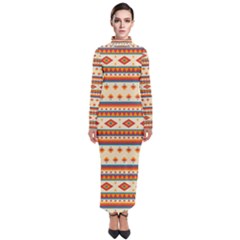 Native American Pattern Turtleneck Maxi Dress by ExtraAwesomeSauce