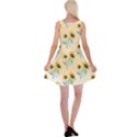 Sunflowers Pattern Reversible Velvet Sleeveless Dress View2