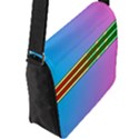 Vaporwave Hack The Planet 4 Flap Closure Messenger Bag (L) View2