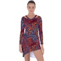 Phoenix in the Rain Abstract Pattern Asymmetric Cut-Out Shift Dress View1