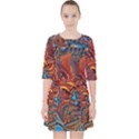 Phoenix Rising Colorful Abstract Art Pocket Dress View1