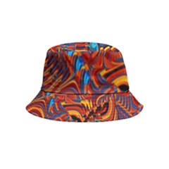 Phoenix Rising Colorful Abstract Art Inside Out Bucket Hat (kids) by CrypticFragmentsDesign