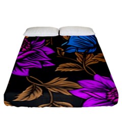 Neon Tropicals Fuschia Fitted Sheet (king Size) by retrotoomoderndesigns