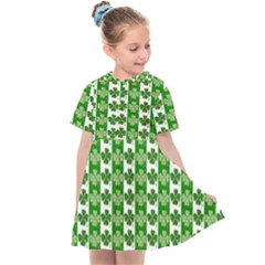 Clover Leaf Shamrock St Patricks Day Kids  Sailor Dress by Dutashop