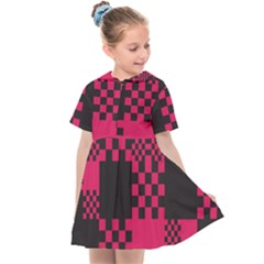 Cube Square Block Shape Kids  Sailor Dress by Dutashop