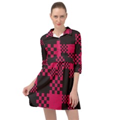 Cube Square Block Shape Mini Skater Shirt Dress by Dutashop