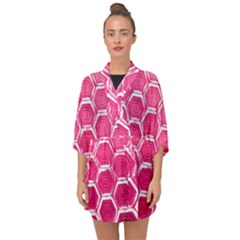 Hexagon Windows Half Sleeve Chiffon Kimono by essentialimage365