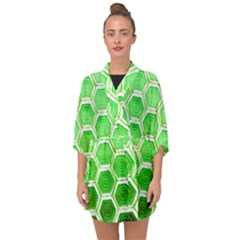 Hexagon Windows Half Sleeve Chiffon Kimono by essentialimage365