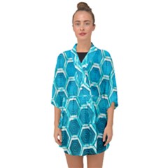 Hexagon Windows Half Sleeve Chiffon Kimono by essentialimage365