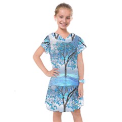 Crystal Blue Tree Kids  Drop Waist Dress by icarusismartdesigns