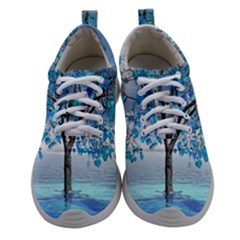 Crystal Blue Tree Athletic Shoes by icarusismartdesigns