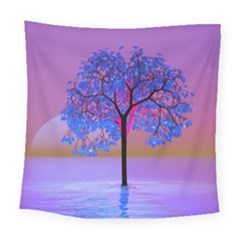 Tree Sunset Square Tapestry (large) by icarusismartdesigns