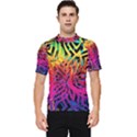 Abstract Jungle Men s Short Sleeve Rash Guard View1